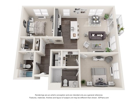 a 1 bedroom floorplan is shown in this image